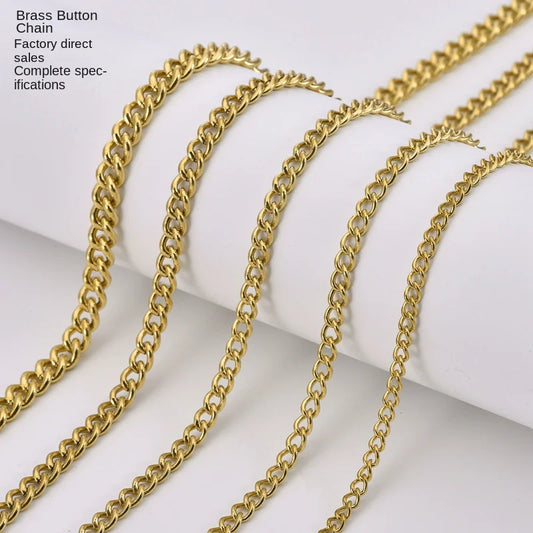 Антистатик мис занжирли гуруч занжирли кийим учун ДИЙ заргарлик буюмлари аксессуарлари