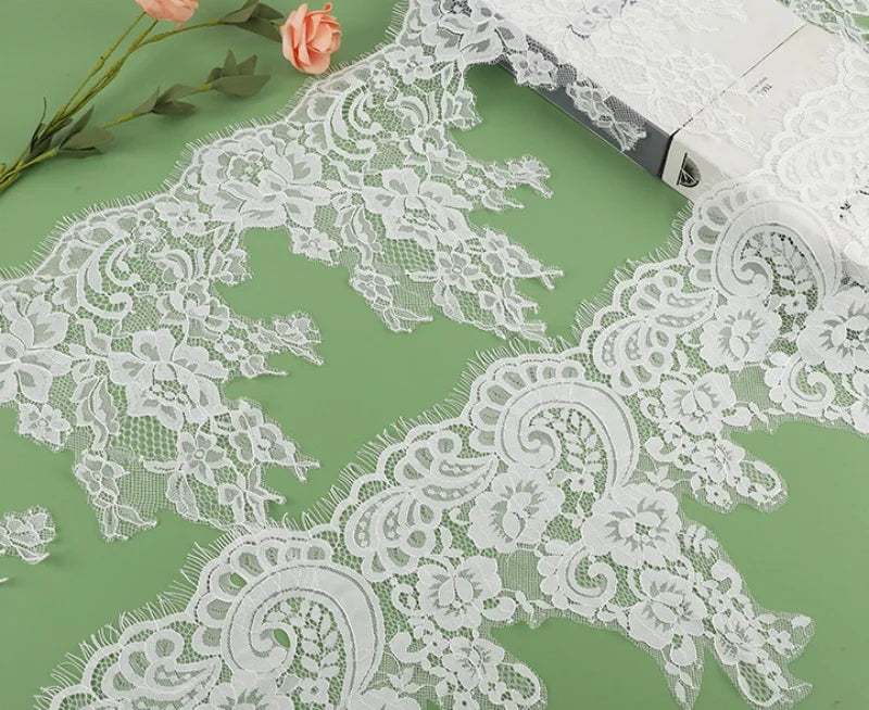 Мода нафис сўнгги каштадўзлик шнури тўрли қиррали кирпик трим гипур дантел мато