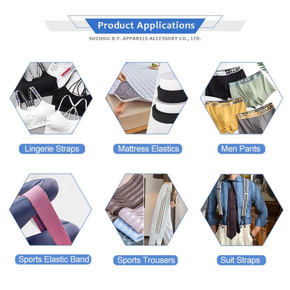 Мослаштирилган 3Д кабартмали логотип рангли юмшоқ нейлон каучук эластик тасма боксчи ички кийими камар учун