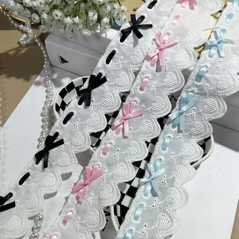 Пахта матодан тикилган камон боғичли тўр ДИЙ болалар кийими сумкаси аксессуари қўлда ишланган юбка этаклари