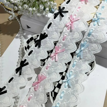 Пахта матодан тикилган камон боғичли тўр ДИЙ болалар кийими сумкаси аксессуари қўлда ишланган юбка этаклари