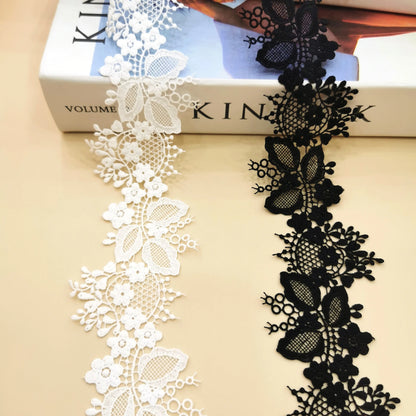 Янги дизайнлаштирилган гулли сутли ипак гипур Швейтсария дантелли франтсуз дантелли тўй либоси мато келинлик либоси кечки либос аксессуарлари