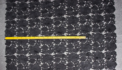 RTS Sky Baby пушти гулли шнурли дантелли мато 3Д гипур каштаси тўй либоси аплике мато