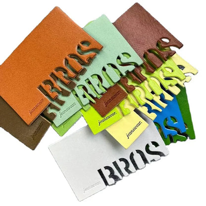 Махсус Беание Леатҳер Патч Бранд Наме Лого Жинслар Орқа Тери Ямалар Кийим учун тикиш таянчи