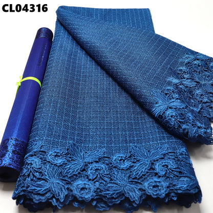 Куйган апельсин ҳашаматли гипур шнурли дантел мато сувда эрувчан кашта Анъанавий 5 ярд тўй учун секси ичи бўш трикотаж дантел