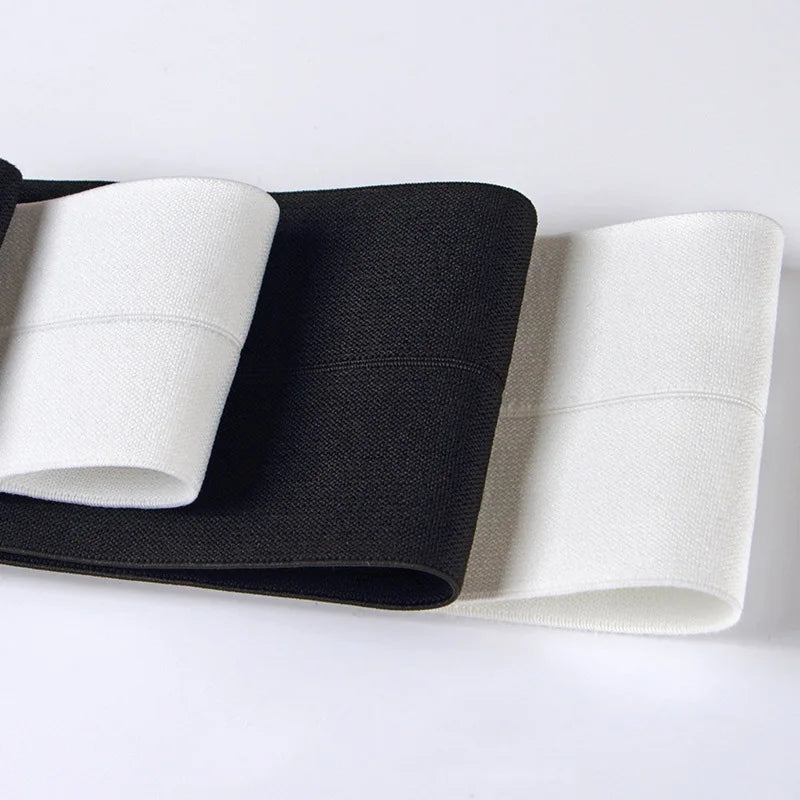 8 см Қора Оқ Эластик Биас Боғловчи Веббинг Банд Махсус Нейлон Биас Эластик Банд