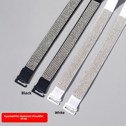 Кастомизация қилиниши мумкин бўлган янги 3D ойна-шаклли хотфикс (теппа босма) лифчик банди — кийимлар учун мўлжалланган, сирпанишга қарши эластик лента.