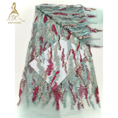 Юқори сифатли гипур дантелли матолар паетли бонсуклар дантеллар аёллар либослари учун кашта тикилган матолар