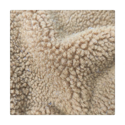 Люксли, юқори сифатли 100% полиэстердан ишланган қўй жуни (шерпа) флис мата — плюш айиқча тузилишидаги сунъий қўзичоқ жунли (ягнёнок) флис мато