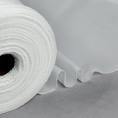 Дублёр KUBRO TEXTILE эластичный, плотность 31 г/м², цвет белый, ширина 150 см, упаковка рулон 100м.