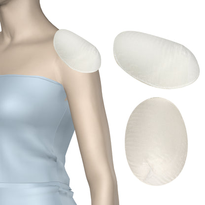 Оқ рангли реглан қопламали йелкакўтаргичлар