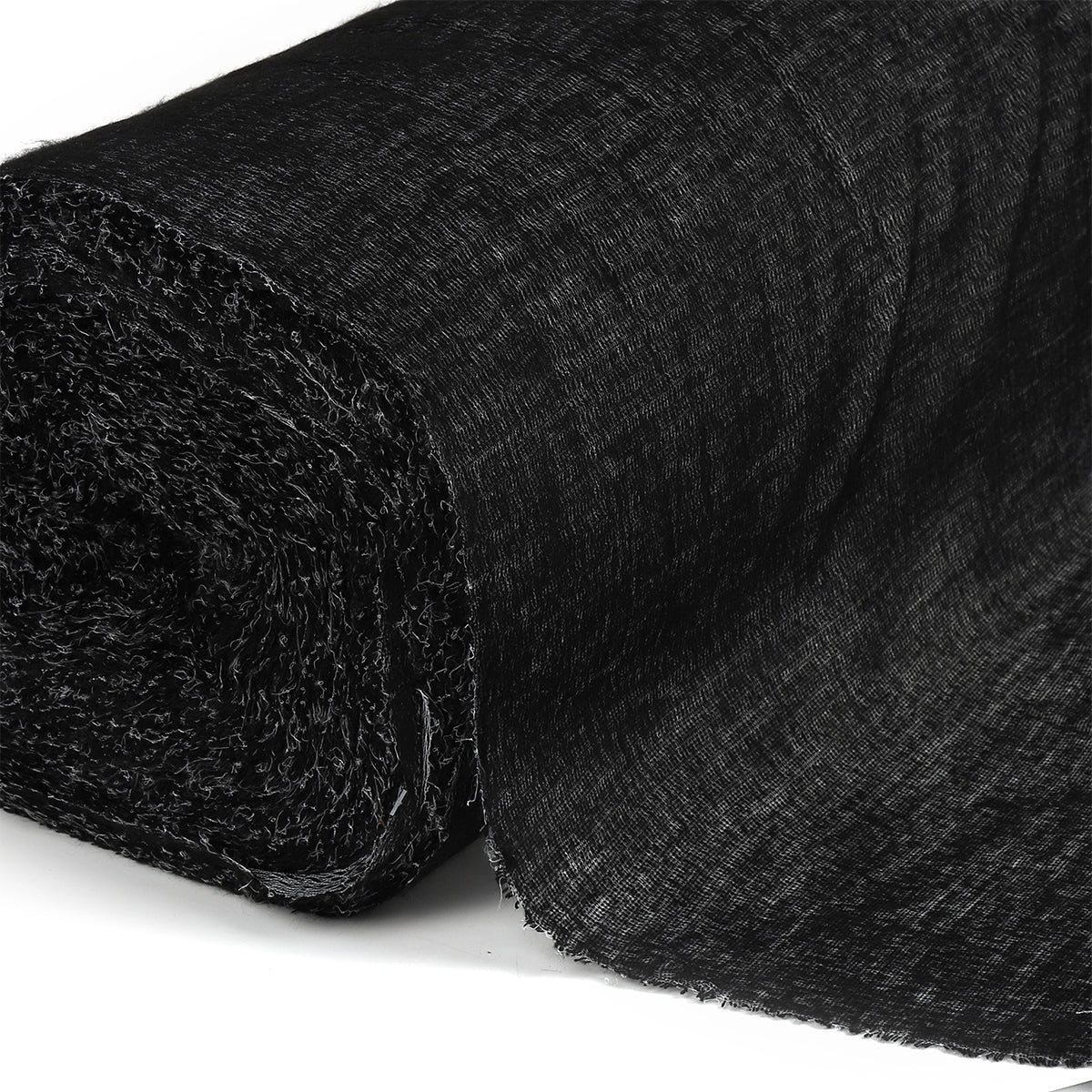 Дублерин KUBRO TEXTILE трикотажный, 80г/м², 132 TD/BK черного цвета, ширина 150см, рулон 100м.